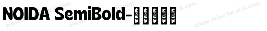 NOIDA SemiBold字体转换